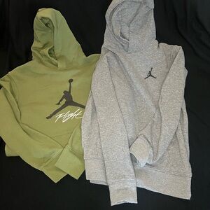 Jordan Hoodies in Olive and Heather Gray